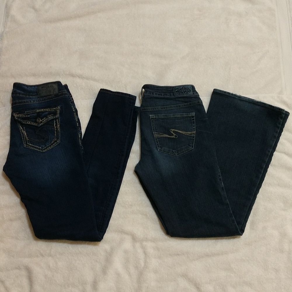 2 Pair Silver Jeans Size 29